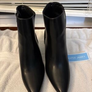 Draper James Sleek Black Ankle Booties